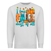 Dove Grey I love Fall most of all Premium Sweatshirt - RanaPortraitStore