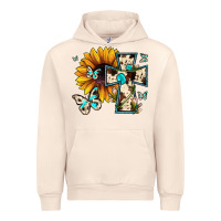 Sandshell cross with sunflower Urban Hoodie - JahusDesignShop