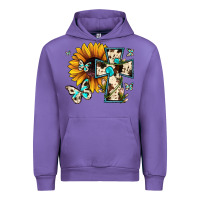 Tulip cross with sunflower Urban Hoodie - JahusDesignShop