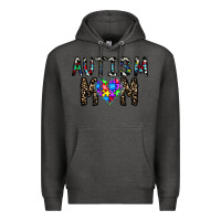 Charcoal Heather autism mom Premium Hoodie - CowhideDigitalArt