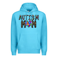 Ocean Blue autism mom Premium Hoodie - CowhideDigitalArt