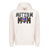 Pale Pink autism mom Premium Hoodie - CowhideDigitalArt