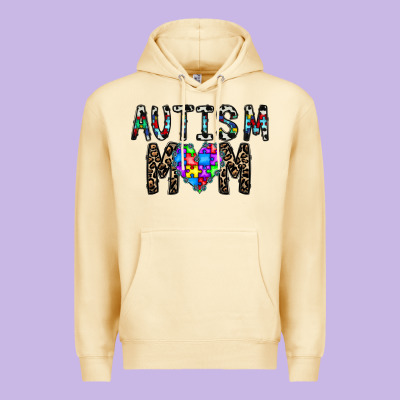 Autism Mom Premium Hoodie Designed By Cowhidedigitalart
