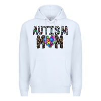 White autism mom Premium Hoodie - CowhideDigitalArt