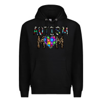 Black autism mom Premium Hoodie - CowhideDigitalArt