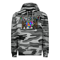Slate Camo autism mom Premium Hoodie - CowhideDigitalArt
