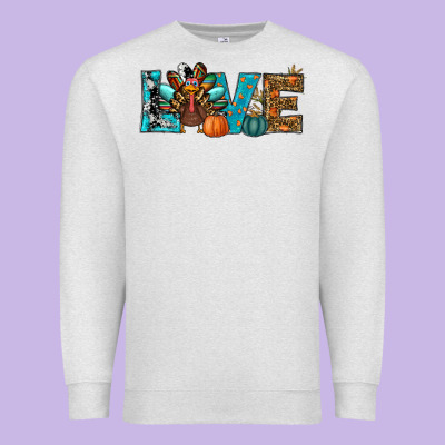 Premium Sweatshirt Love Thanksgivings Turkey