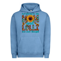 Pigment Pebble Blue god gifted me two titles mom and lolli  and i rock Urban Hoodie - JahusDesignShop