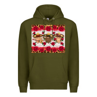 Army Green mexico gnomes mouse pad Premium Hoodie - HRA Design Shop