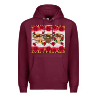 Burgundy mexico gnomes mouse pad Premium Hoodie - HRA Design Shop