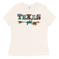 Bone texas girl serape turquoise leopard cowhide arrow Ladies Tee - Artiststas