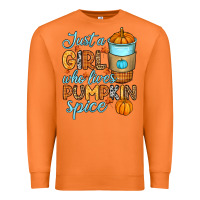 Carrot Just a girl who loves pumpkin spice Premium Sweatshirt - RanaPortraitStore