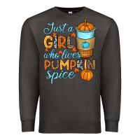 Smoke Just a girl who loves pumpkin spice Premium Sweatshirt - RanaPortraitStore