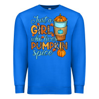 True Royal Just a girl who loves pumpkin spice Premium Sweatshirt - RanaPortraitStore