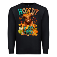 Black Hay there Fall pumpkin heifer Premium Sweatshirt - RanaPortraitStore