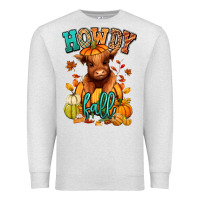 Oatmeal Heather Hay there Fall pumpkin heifer Premium Sweatshirt - RanaPortraitStore
