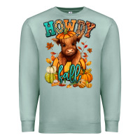 Seafoam Hay there Fall pumpkin heifer Premium Sweatshirt - RanaPortraitStore