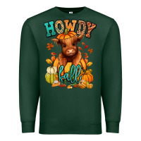 Sports Green Hay there Fall pumpkin heifer Premium Sweatshirt - RanaPortraitStore