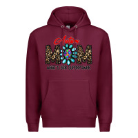 Burgundy autism Premium Hoodie - CowhideDigitalArt