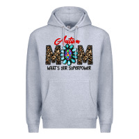 Heather Grey autism Premium Hoodie - CowhideDigitalArt