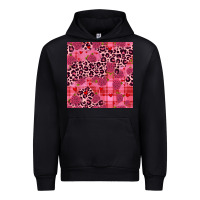 Foreset Green valentines day roses leopard seamless pattern Urban Hoodie - JahusDesignShop