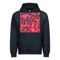 Navy valentines day roses leopard seamless pattern Urban Hoodie - JahusDesignShop