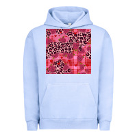Pigment Grape Ice valentines day roses leopard seamless pattern Urban Hoodie - JahusDesignShop