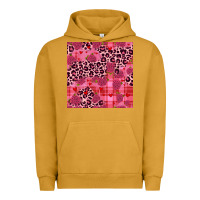 Pigment Peanut Butter valentines day roses leopard seamless pattern Urban Hoodie - JahusDesignShop