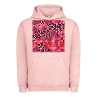 Pigment Salmon valentines day roses leopard seamless pattern Urban Hoodie - JahusDesignShop
