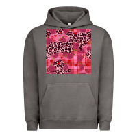 Pigment Tornado valentines day roses leopard seamless pattern Urban Hoodie - JahusDesignShop