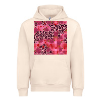 Sandshell valentines day roses leopard seamless pattern Urban Hoodie - JahusDesignShop
