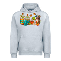 Heather Grey fall coffee cups Urban Hoodie - AdoDesignShop
