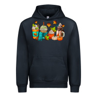 Navy fall coffee cups Urban Hoodie - AdoDesignShop