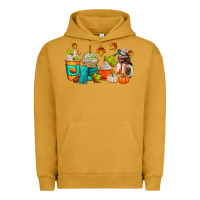 Pigment Peanut Butter fall coffee cups Urban Hoodie - AdoDesignShop