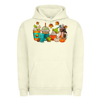 Pigment Pistachio fall coffee cups Urban Hoodie - AdoDesignShop