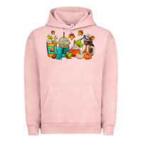 Pigment Salmon fall coffee cups Urban Hoodie - AdoDesignShop