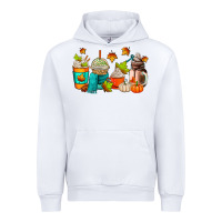White fall coffee cups Urban Hoodie - AdoDesignShop