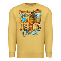 Antique Gold Pumpkin spice and Jesus Christ Premium Sweatshirt - RanaPortraitStore