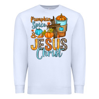 White Pumpkin spice and Jesus Christ Premium Sweatshirt - RanaPortraitStore