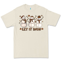 Bone Let It Snow Snowmen Premium Tee - LillyAllenDesigns