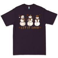 Plum Let It Snow Snowmen Premium Tee - LillyAllenDesigns