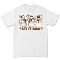 White Let It Snow Snowmen Premium Tee - LillyAllenDesigns