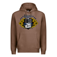 Chestnut back the blue Premium Hoodie - CowhideDigitalArt