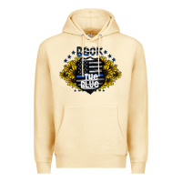 Pina Colada back the blue Premium Hoodie - CowhideDigitalArt