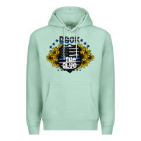 Seafoam back the blue Premium Hoodie - CowhideDigitalArt