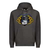 Smoke back the blue Premium Hoodie - CowhideDigitalArt
