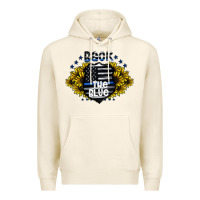 Tofu back the blue Premium Hoodie - CowhideDigitalArt