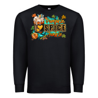 Black Pumpkin spice junkie Premium Sweatshirt - RanaPortraitStore