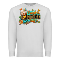 Dove Grey Pumpkin spice junkie Premium Sweatshirt - RanaPortraitStore