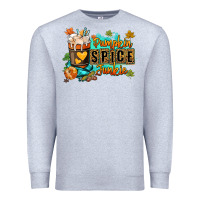 Heather Grey Pumpkin spice junkie Premium Sweatshirt - RanaPortraitStore